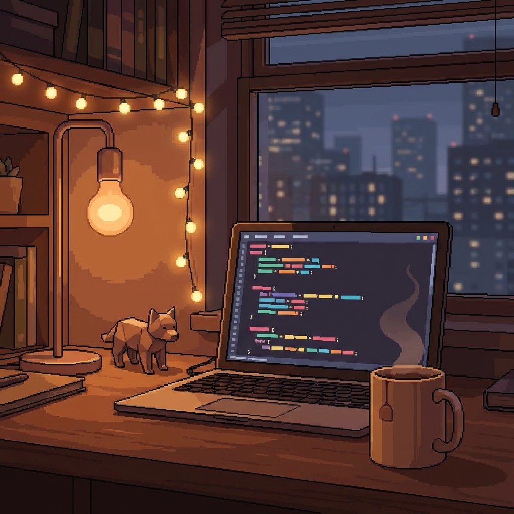 Desk setup used while building Tool Hub